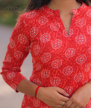 3/4 Sleeve Cotton Kurti