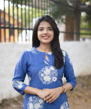 Muslin Kurti with Open Slit Design