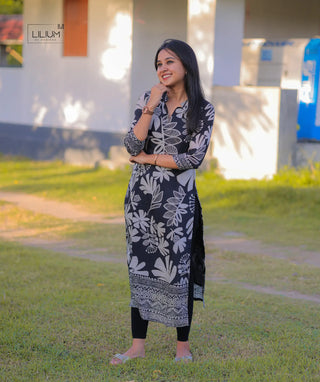 Nocturne Monarch Muslin Kurti