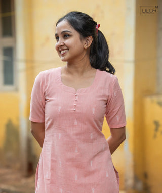 Casual wear kurti in Petal Mist color