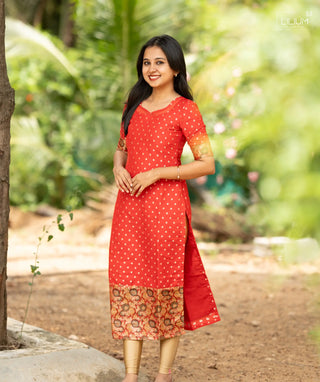 Sangria Charm silk kurti festive wear
