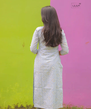 Stylish 3/4 Sleeve Kurti