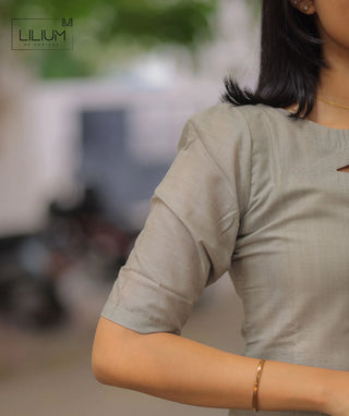 Pale Green Floral Cotton Kurti with Shawl – Lined & Stylish
