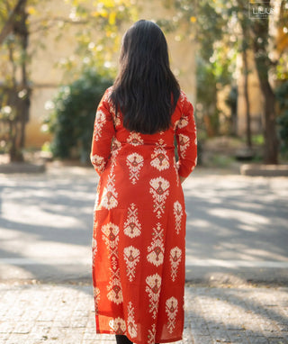 Rust Royale Cotton Kurti – Everyday Casual Comfort