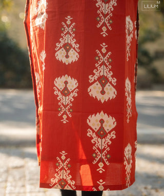 Rust Royale Cotton Kurti – Everyday Casual Comfort