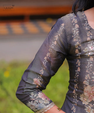 Nightfall Grace Tissue Silk 3-Piece Festive Set With Pockets