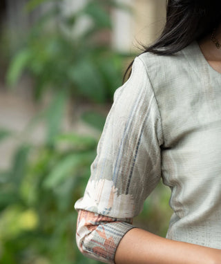 Dewstone Green Siberian Tussar Kurti | Elegant Casual Wear
