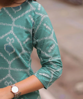 Ocean Breeze Cotton Kurti | Trendy Casual Wear