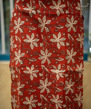 Ruby Flora Cotton Kurti with Open Slit and Full Sleeves