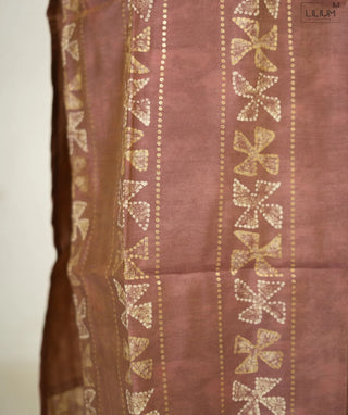 Blush Bronze Foil Print Rayon Kurti – Trending Casual Wear