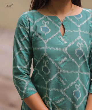 Ocean Breeze Cotton Kurti | Trendy Casual Wear