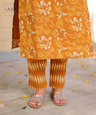 Golden Marigold Cotton Co-Ord Set