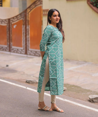 Ocean Breeze Cotton Kurti | Trendy Casual Wear