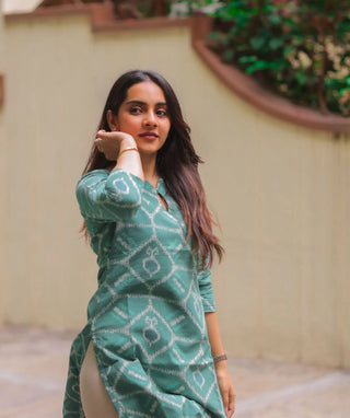 Ocean Breeze Cotton Kurti | Trendy Casual Wear