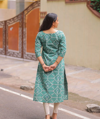 Ocean Breeze Cotton Kurti | Trendy Casual Wear