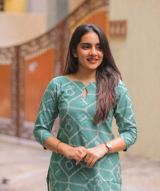 Ocean Breeze Cotton Kurti | Trendy Casual Wear