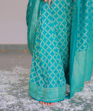 Diwali special Banarasi Russian silk saree