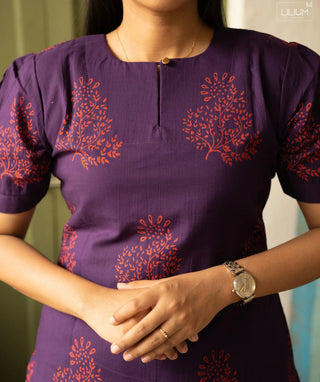 Mulberry Ember Cotton Co-ord Set with Pockets – Casual Chic