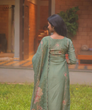 Willow Crown Tissue Silk 3-Piece Festive Set With Pockets