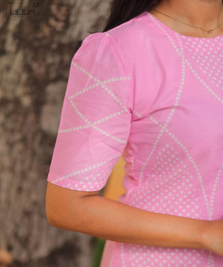 Blush Petal Pink Cotton Kurti for Everyday Comfort