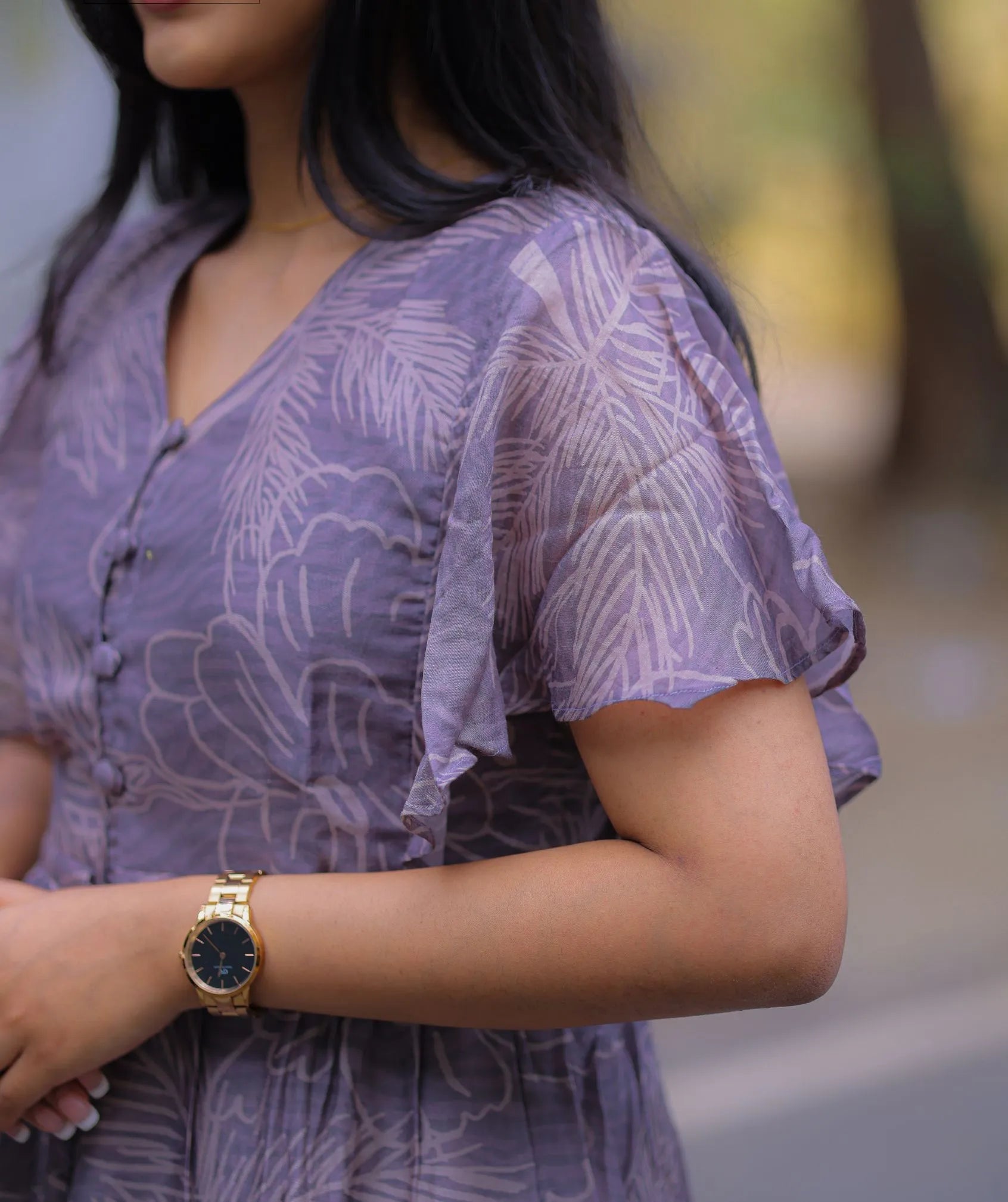faded purple dress The Maxi Wrap Dress