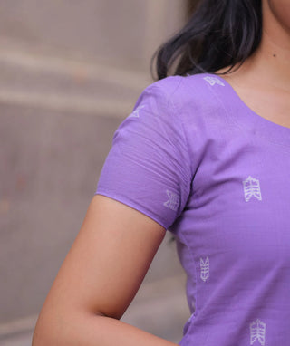 Lilac Mist Handloom Cotton Co-ords with Pockets