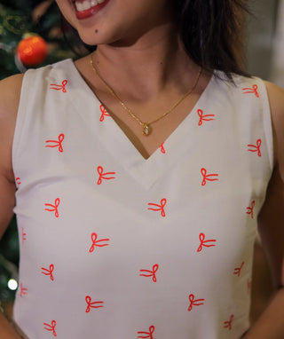 Frosted Cheer Jam Cotton Maxi Dress with Pockets