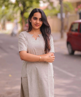 Moonstone Mist Cotton Slub Co-ords Set with Pockets | Everyday Chic