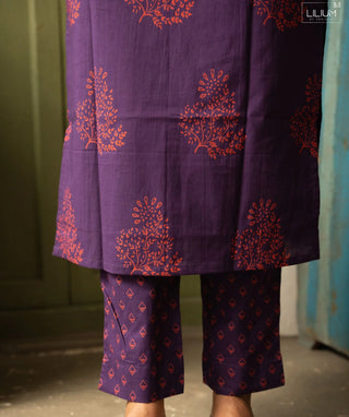 Mulberry Ember Cotton Co-ord Set with Pockets – Casual Chic