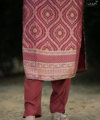 Sindoor Red Banaras Silk 3-Piece Festive Set