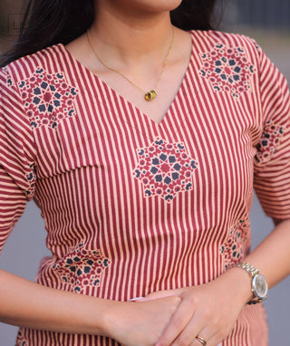 Mulberry Dune Cotton Kurti | Everyday Ethnic Elegance