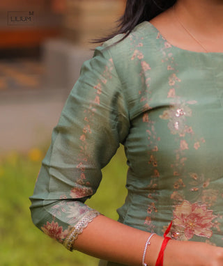 Willow Crown Tissue Silk 3-Piece Festive Set With Pockets