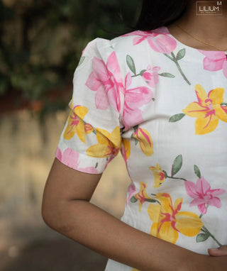 Sunlit Orchid Breeze Cotton Kurti – Casual Wear