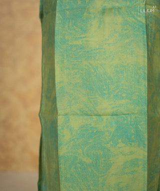 Pistachio Glow Muslin Kurti with Lining & Elbow Sleeves