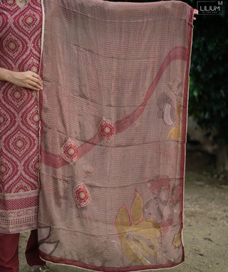 Sindoor Red Banaras Silk 3-Piece Festive Set