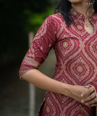 Sindoor Red Banaras Silk 3-Piece Festive Set