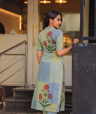 Meadow Mosaic Cotton Co-Ord Set with Pockets | Casual Chic