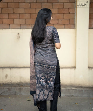 Smoky Ashwood Cotton 3 Piece Set with Pockets | Casual