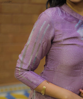 Lavender Veil Tissue Silk 3-Piece Festive Set