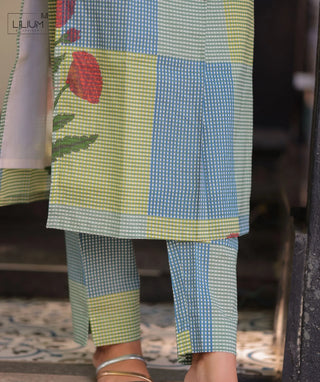 Meadow Mosaic Cotton Co-Ord Set with Pockets | Casual Chic