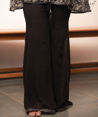 Midnight Antique Paisley Handwork Wide Pant Co-Ord Set