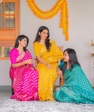 Festive Banarasi silk saree for Diwali wear