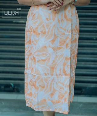 Golden Haze Yellow Viscose Chanderi Casual Kurti – Lined