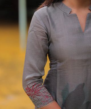 3-Piece Tissue Silk Co-ords with Pockets
