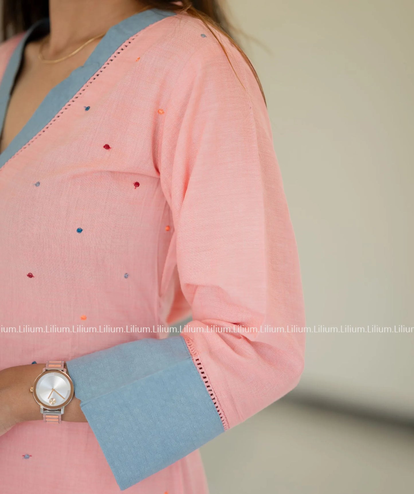 Peach Burst Soft Cotton - Everyday Kurti