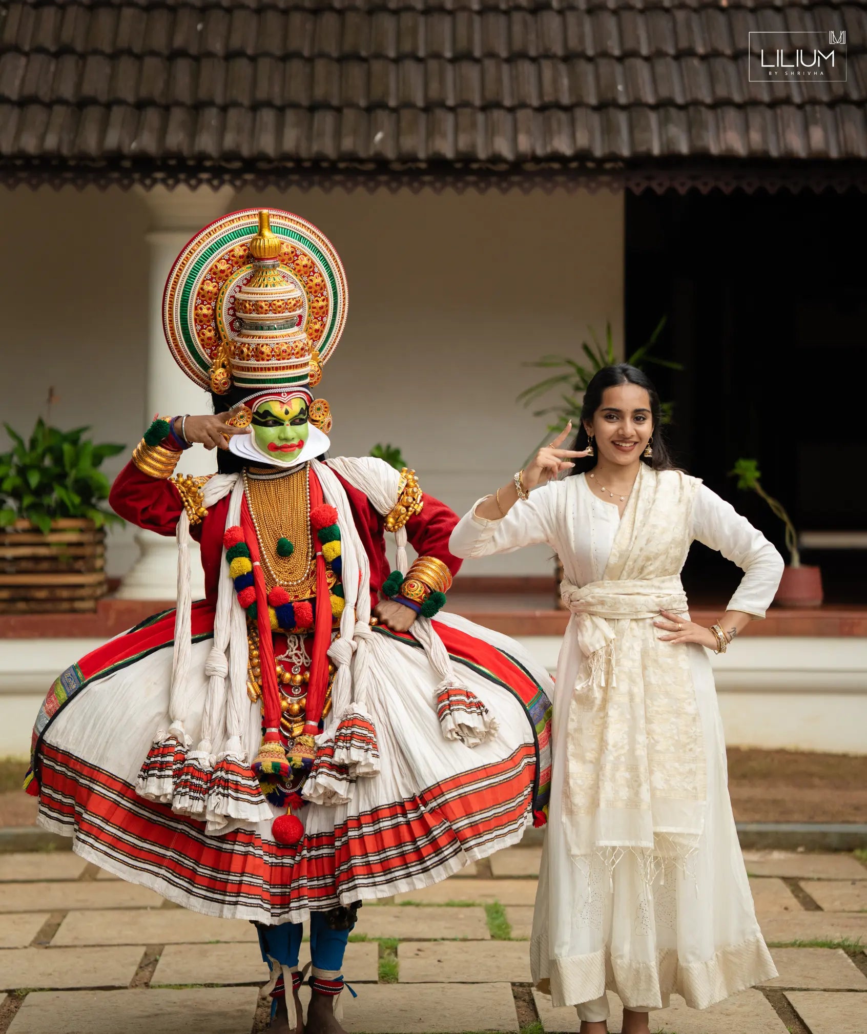Vanilla Silk Onam Festival Dress 3 Piece Set M - 36 Vanilla Silk Onam Festival Dress 3 Piece Set M - 36