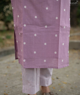 Vintage Orchid Blush Handloom Cotton Co-ords Set