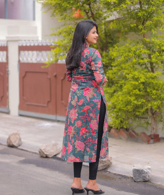 Monsoon Lagoon Modal Cotton Kurti | Everyday Elegant Wear