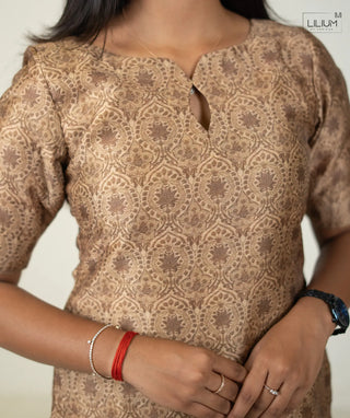 44-Inch Length Tushar Kurti for Women