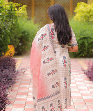 46-inch Alabaster Bloom Kurti full length